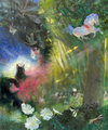 The World Unseen - Insects and Faeries Oil on canvas