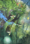  The World Unseen - Insects and Faeries acrylic, pastel on canvas