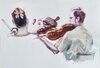  MUSIC ~ ORCHESTRAS and MUSICIANS gouache on papaer