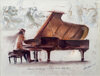  MUSIC ~ ORCHESTRAS and MUSICIANS pastel on paper 