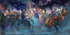  MUSIC ~ ORCHESTRAS and MUSICIANS oil on canvas