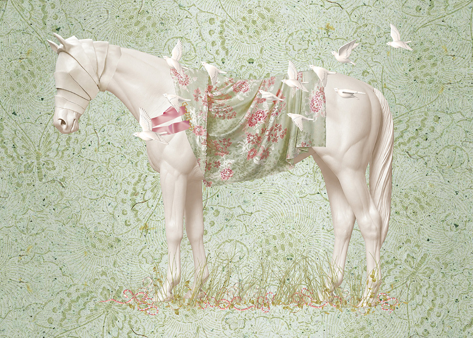 Leslie Tucker M A S K S PHOTO-COMPOSITE PRINTED ON FUJI PEARL CHROMOGENIC PAPER
