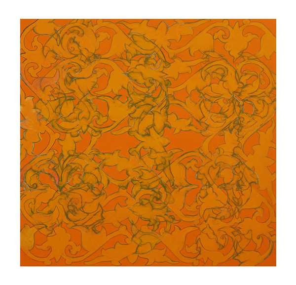 "Wallpaper" Drawings and Prints charcoal and pencil on silkscreened paper