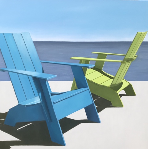 Linda Pochesci Chairs Oil/Canvas