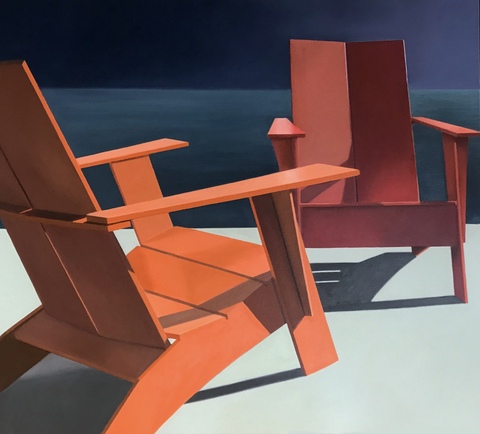 Linda Pochesci Chairs Oil/Canvas