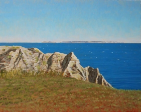 Frank Lind Small Seascapes  Oil on panel