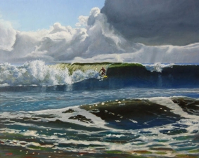 Frank Lind Small Seascapes  Oil on canvas