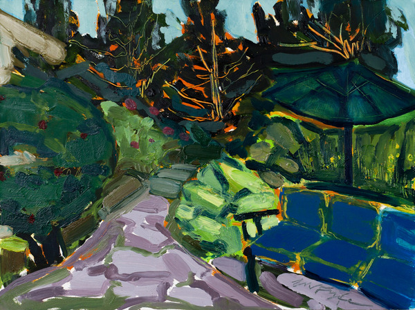 Lindsey W. F. Perkel CT Artists Respond oil/acryllic on canas