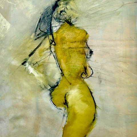 L     I     S     A        M     C     H     U     G     H Figurative Work Mixed Media on paper