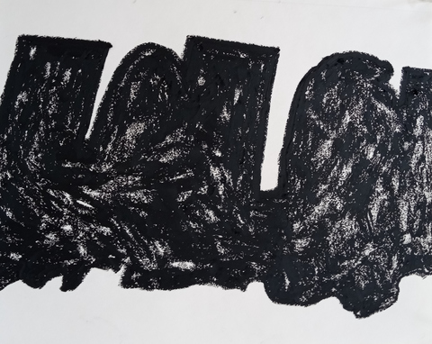 Liv Mette Larsen Works on Paper 2019 - 2024 Oil stick on paper