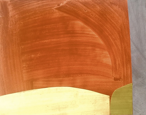 Liv Mette Larsen Works on Paper 2024 - 2026 Collage/egg tempera on paper