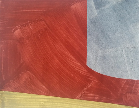 Liv Mette Larsen Works on Paper 2024 - 2026 Collage/egg tempera on paper