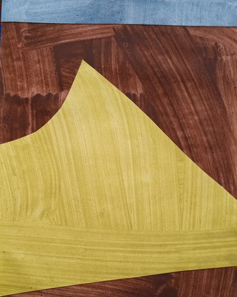 Liv Mette Larsen Works on Paper 2024 - 2026 Collage/egg tempera on paper