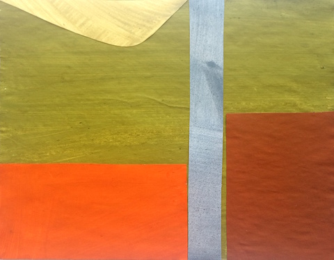 Liv Mette Larsen Works on Paper 2024 - 2026 Collage/egg tempera on paper