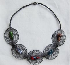 Liz Janson Recently Added black wire, dyed freshwater pearls
