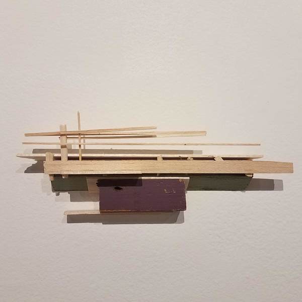 Untitled Liz Sweibel Stick + Balsa Sculptures | 2016 Found wood, paint, balsa
