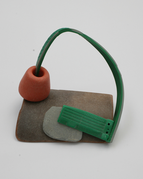 Sculptures found plastic