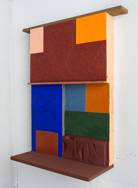 Electric Walls (sideview) Paintings Oil on wood