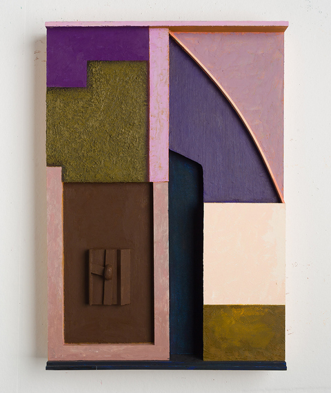 Map Path Paintings Oil on wood