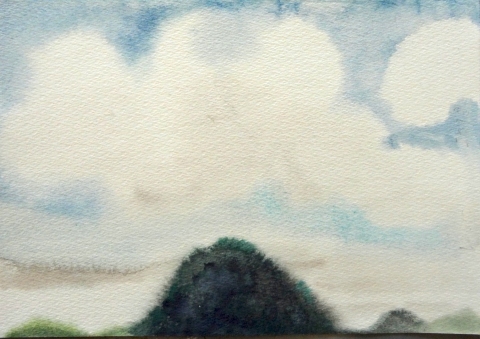 small mound#1 Mounds-2007-15 watercolor on block paper