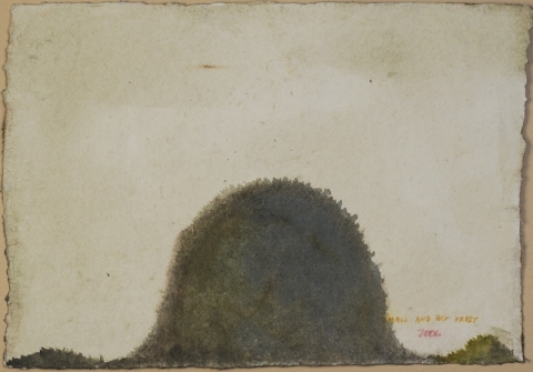 Mound #8 Mounds-2007-15 watercolor on handmade paper
