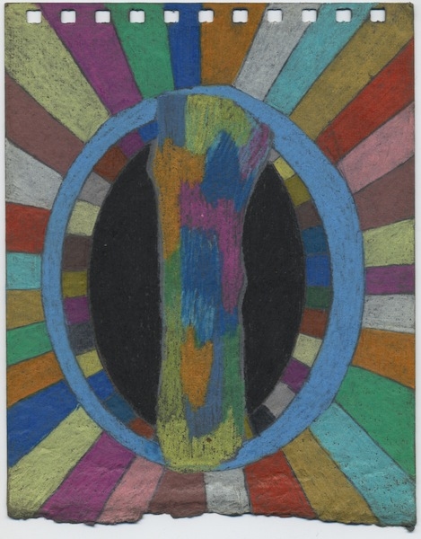 B #11 (the bone) Black Book 2008-12 colored pencil and guache on paper