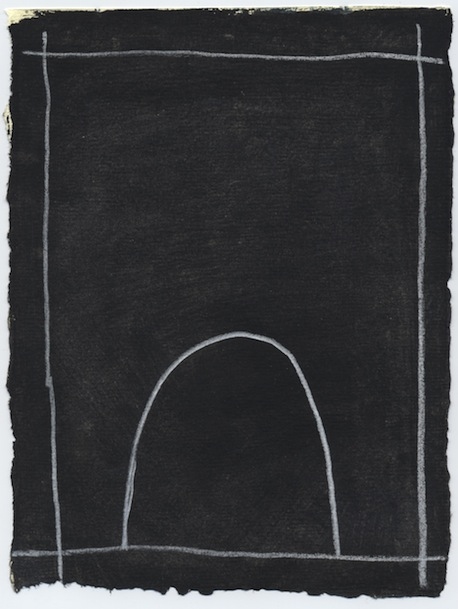 Untitled (Nepal line Mound) Mounds-2007-15 guache, crayon, paper