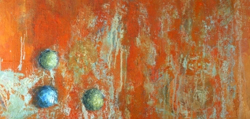 Louise Weinberg  Sphere Series- Emerging oil on canvas-
