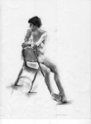Louise Weinberg Life Drawings charcoal