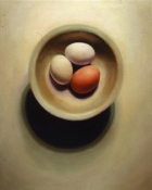 Louise Weinberg Egg Paintings oil on canvas