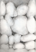 Louise Weinberg Rocks:Lost and Found charcoal on paper