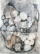 Louise Weinberg The Tension of Opposites - large drawings mixed media on polymer