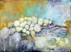 Louise Weinberg Interstices oil on canvas