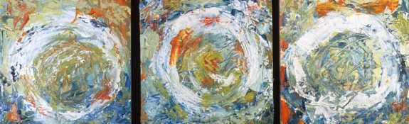 Louise Weinberg  Circle Series Oil on canvas
