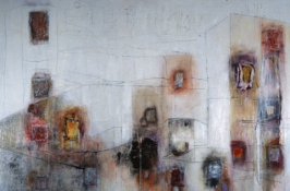 Louise Weinberg Buildingscapes oil on canvas