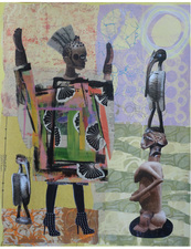 Jane Lubin Larger Collages Acrylic/Collage
