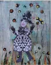 Jane Lubin Larger Collages Acrylic/Collage on Board