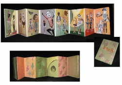 Jane Lubin Altered Books Acrylic/Collage