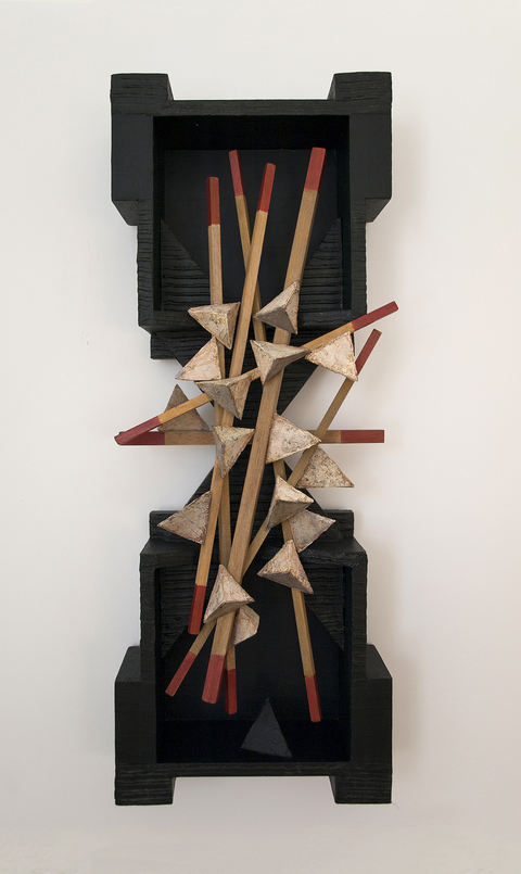 Lines of Direction (sculpture) Small Constructions wood, hardboard, aluminum plate, acrylic plate
