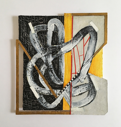 Miniatures mixed media collage on paper on museum board Miniatures mixed media collage on paper on museum board