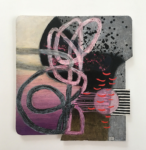 Miniatures mixed media collage on paper on museum board Miniatures mixed media collage on paper on museum board