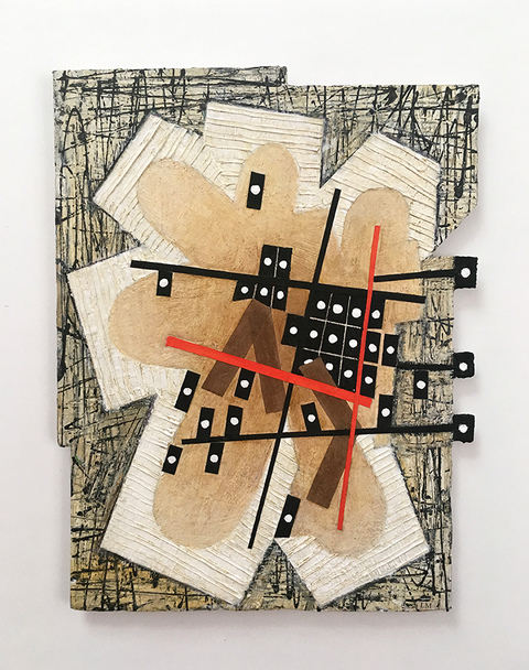 Miniatures mixed media collage on paper on museum board Miniatures mixed media collage on paper on museum board
