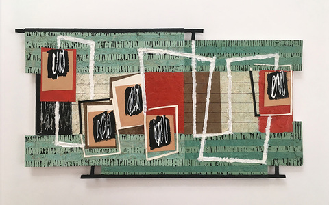 Miniatures mixed media collage on paper on museum board Miniatures mixed media collage on paper on museum board
