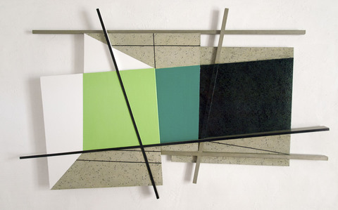 3 SQUARED Highlights oil on wood and canvas over panels