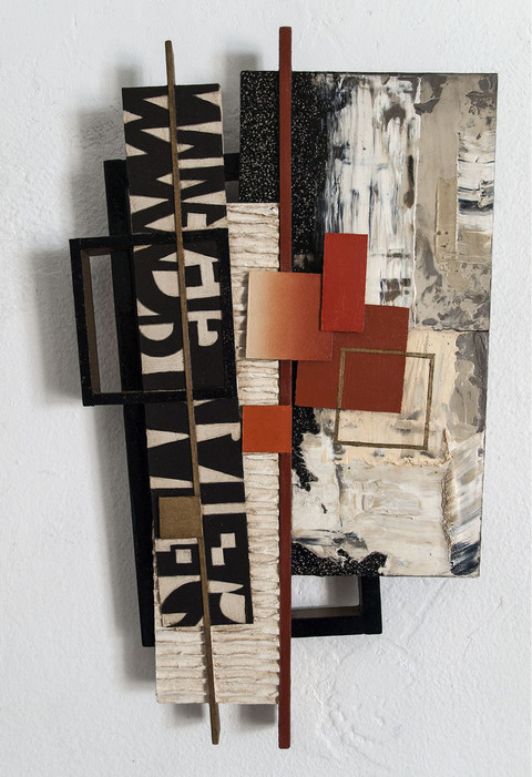 Mixed Message Highlights oil on mixed media