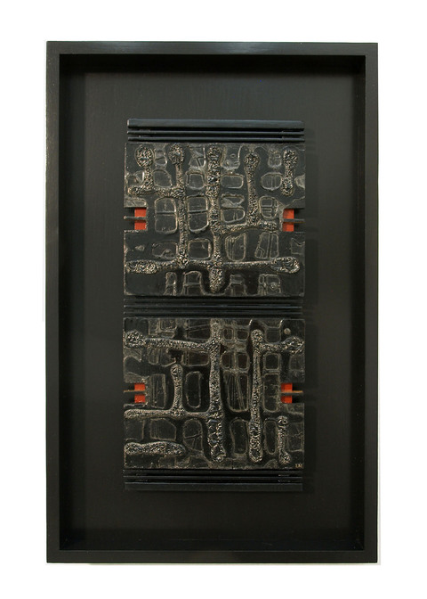 Black Lantern Miniatures oil, mixed media on hardboard with frame
