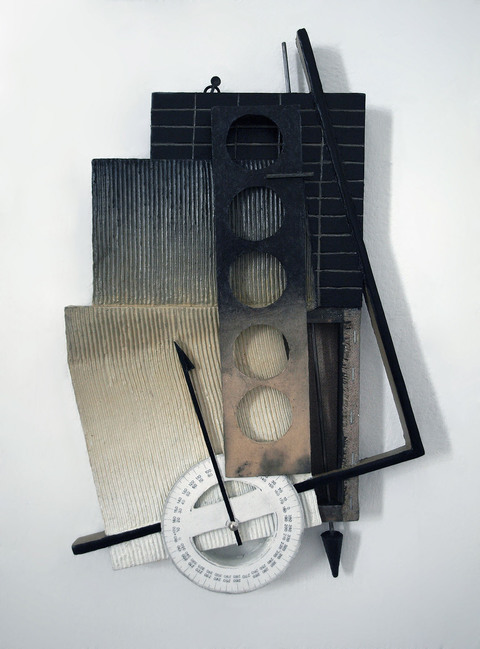 180 Highlights oil and mixed media on linen over shaped support