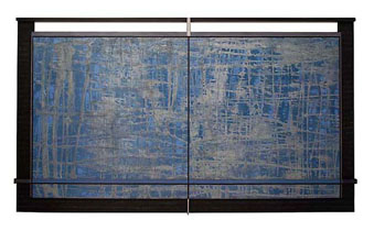 Conduit Highlights oil on mixed media on canvas over panel
