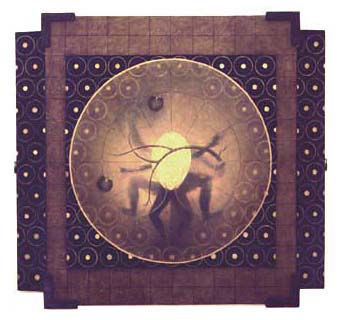 From the Garden of Earthly Delights Highlights oil, photo collage, mixed media on canvas