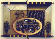 Bait Highlights oil, mixed media on canvas